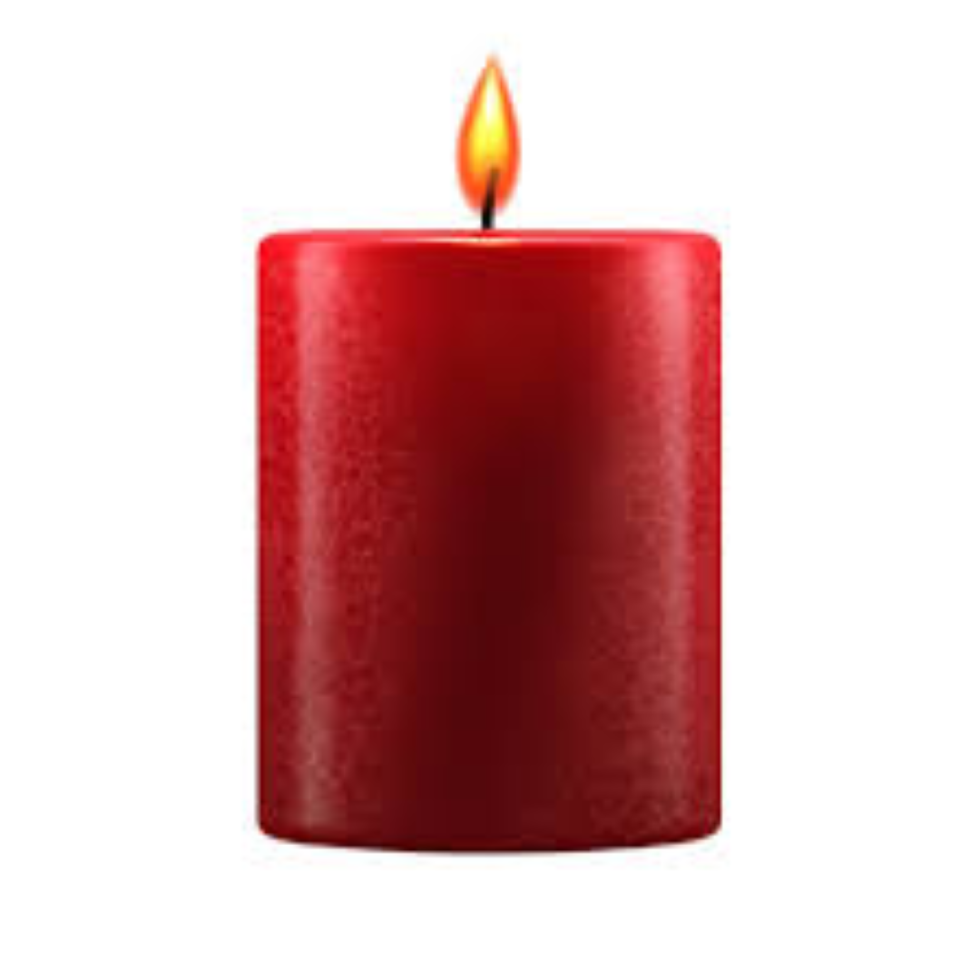 HILTON SMALL CANDLE RED